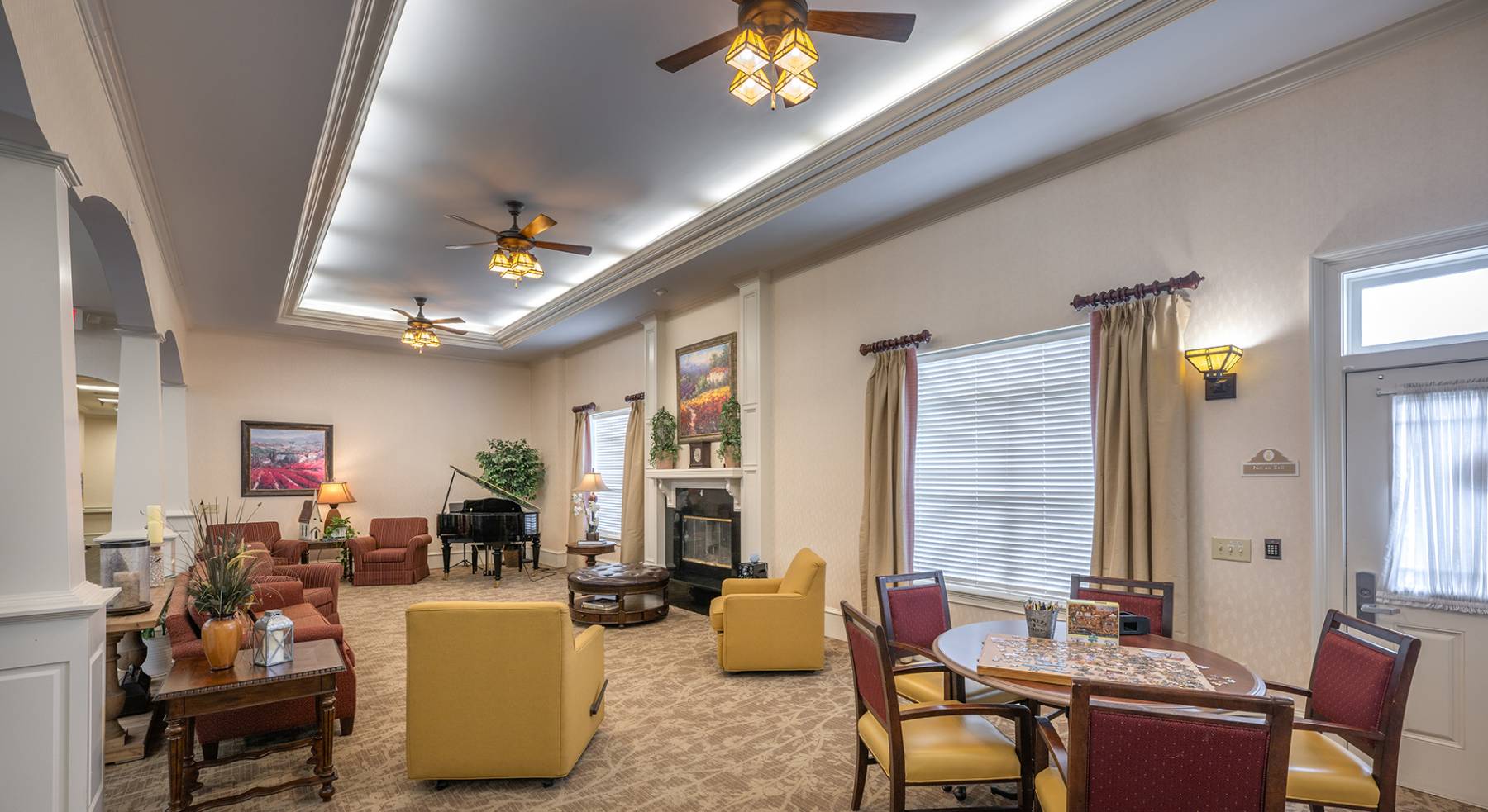 Senior Independent Living Community Living Room