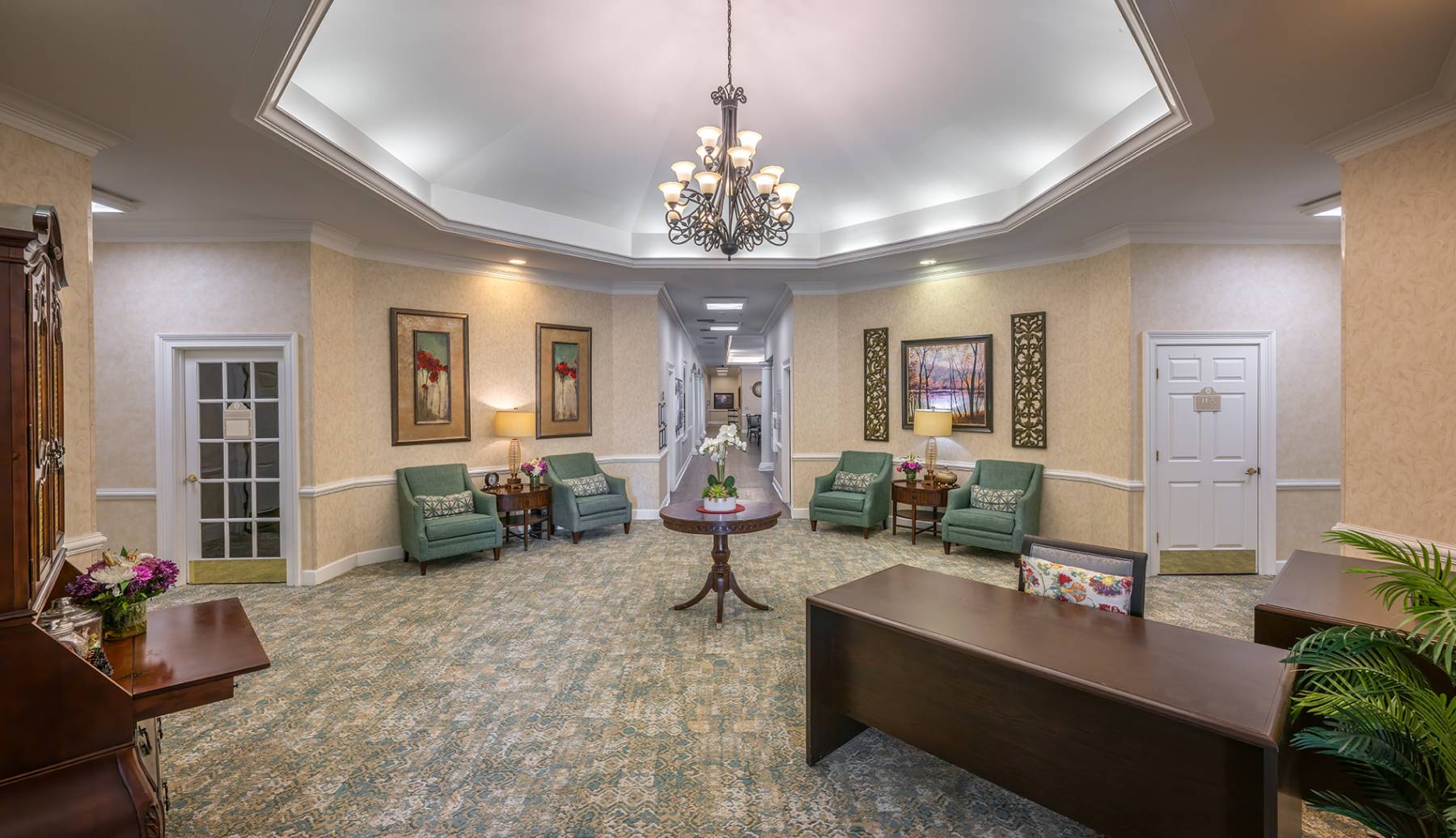 SUG lobbyLO Luxury Retirement Homes in Sugar Hill