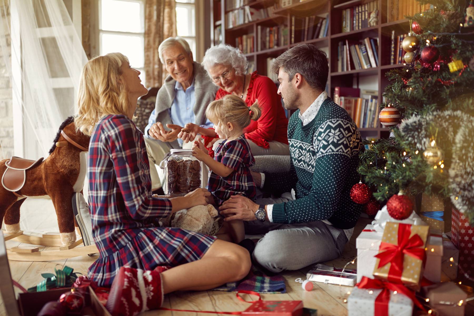 senior couple christmas